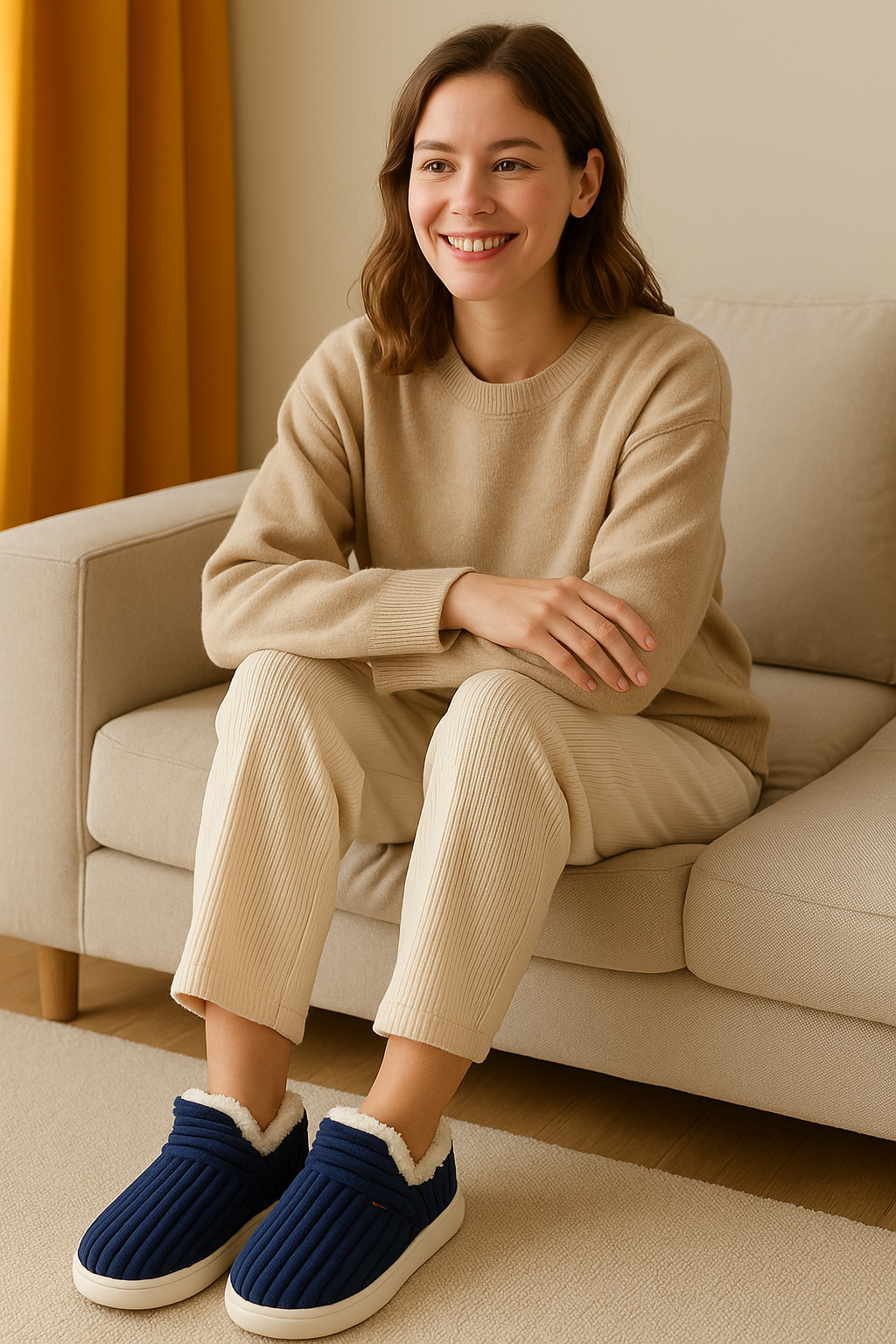 Ciepłe kapcie z miękkim wnętrzem – ModaEkspert.pl