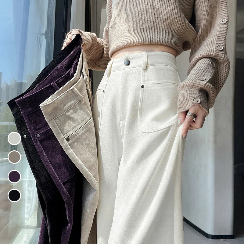 Spodnie Sandy Chic z szerokimi nogawkami – ModaEkspert.pl 