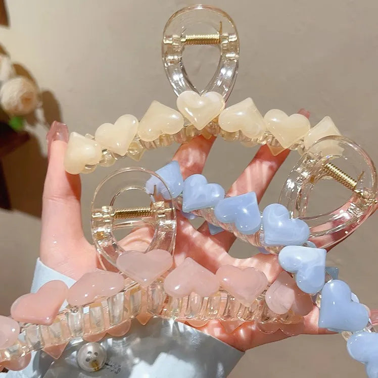 Klipsy do włosów Heart Me- ModaEkspert 