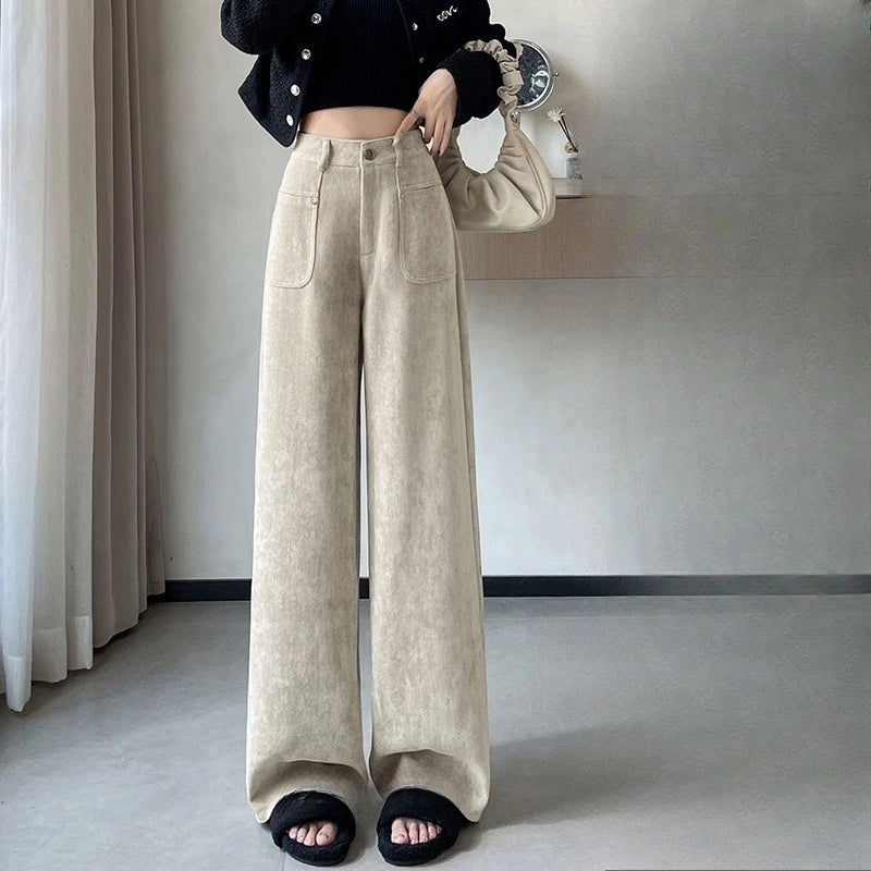 Spodnie Sandy Chic z szerokimi nogawkami – ModaEkspert.pl 