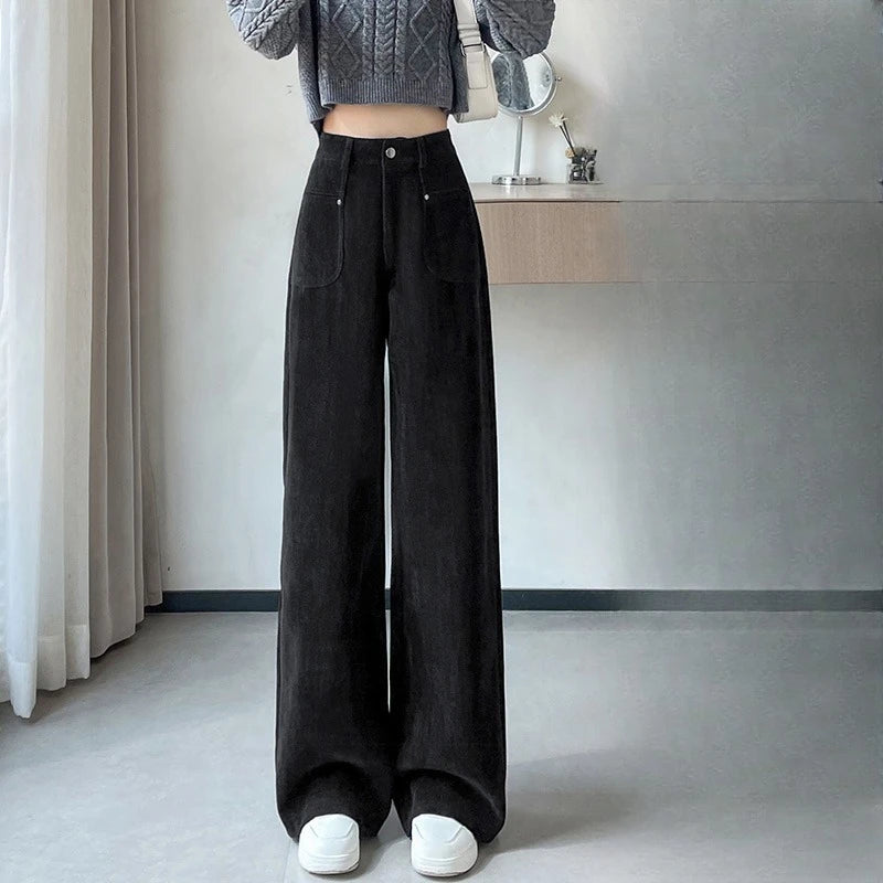 Spodnie Sandy Chic z szerokimi nogawkami – ModaEkspert.pl 