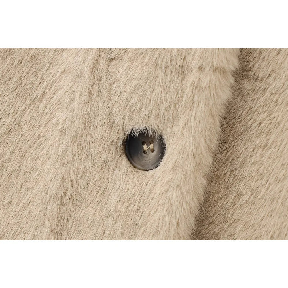 Beżowy płaszcz Teddy – ModaEkspert.pl 