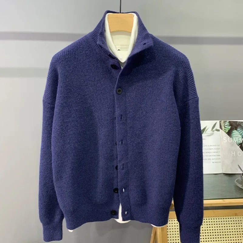 Sweter męski zapinany na guziki – ModaEksert.pl