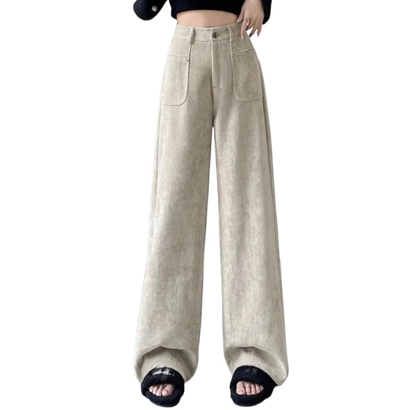 Spodnie Sandy Chic z szerokimi nogawkami – ModaEkspert.pl 