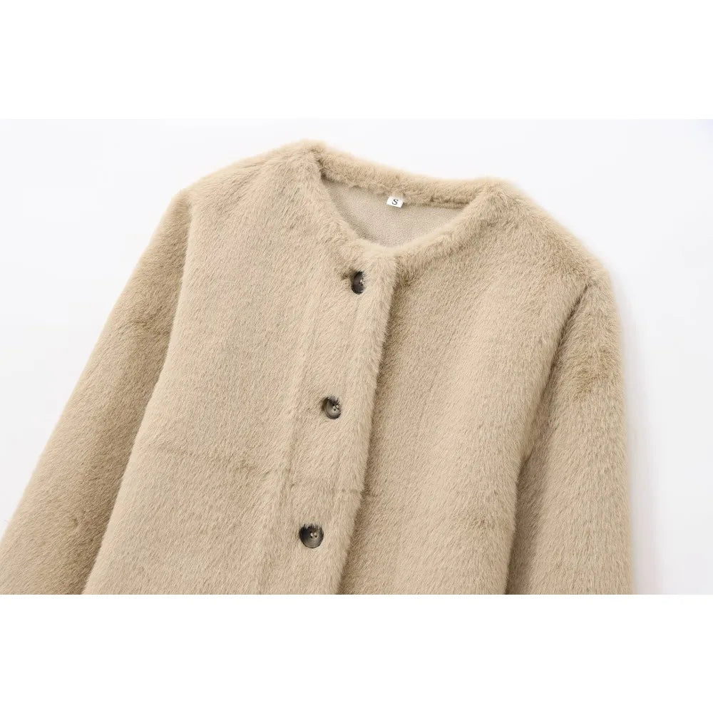 Beżowy płaszcz Teddy – ModaEkspert.pl 
