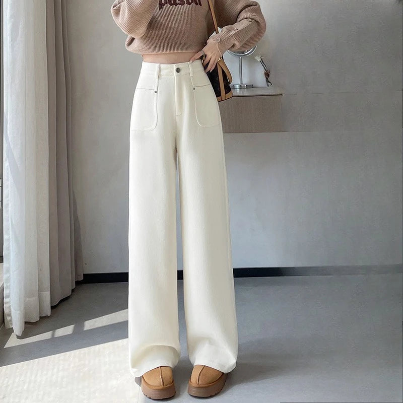 Spodnie Sandy Chic z szerokimi nogawkami – ModaEkspert.pl 