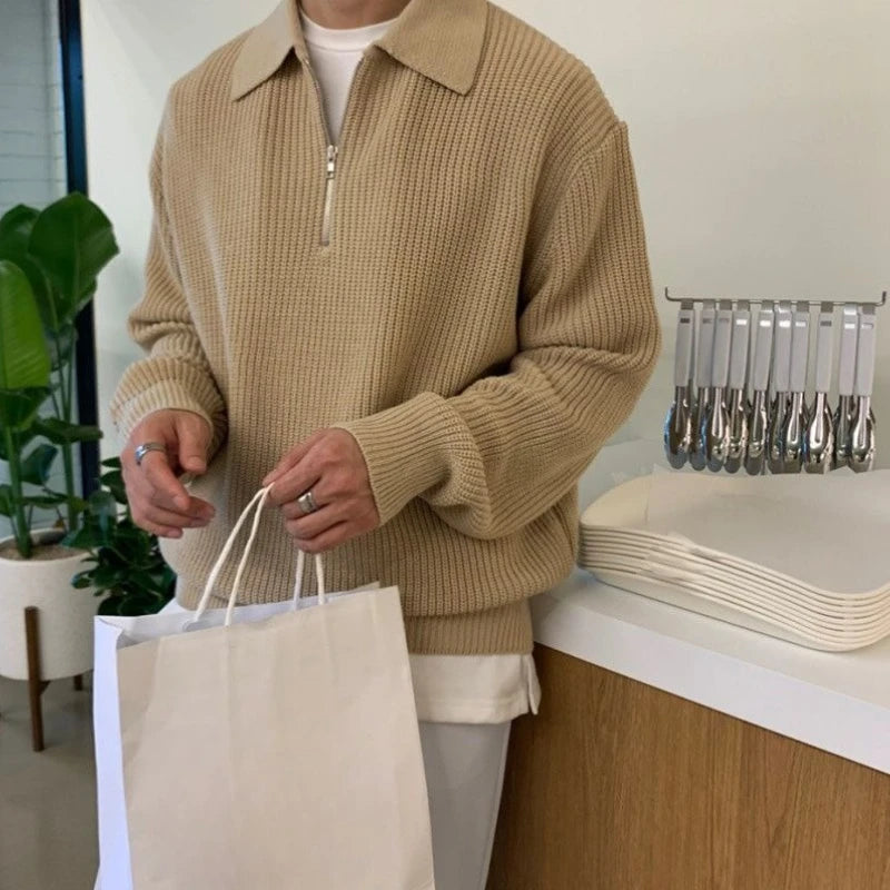 Stylowy sweter z zamkiem – ModaEkspert.pl