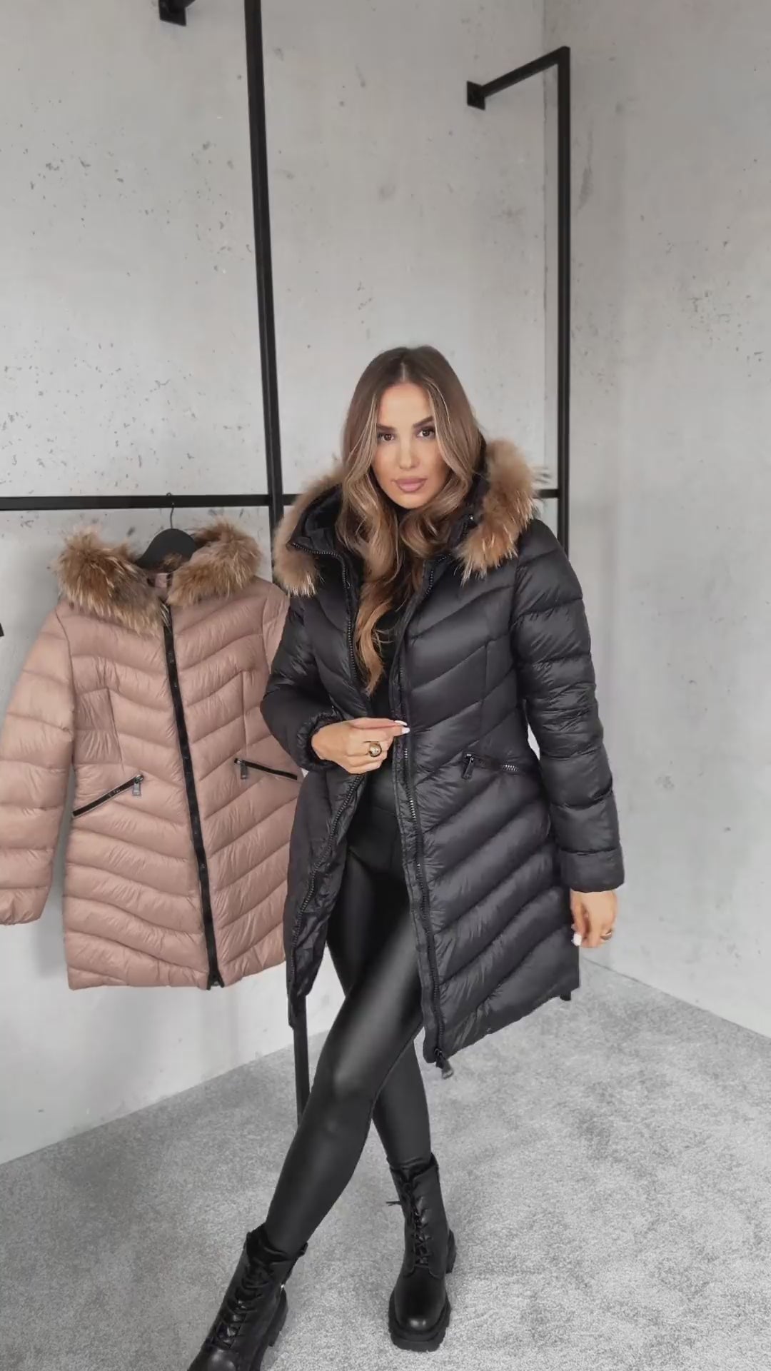 Długa pikowana kurtka - ModaEkspert.pl